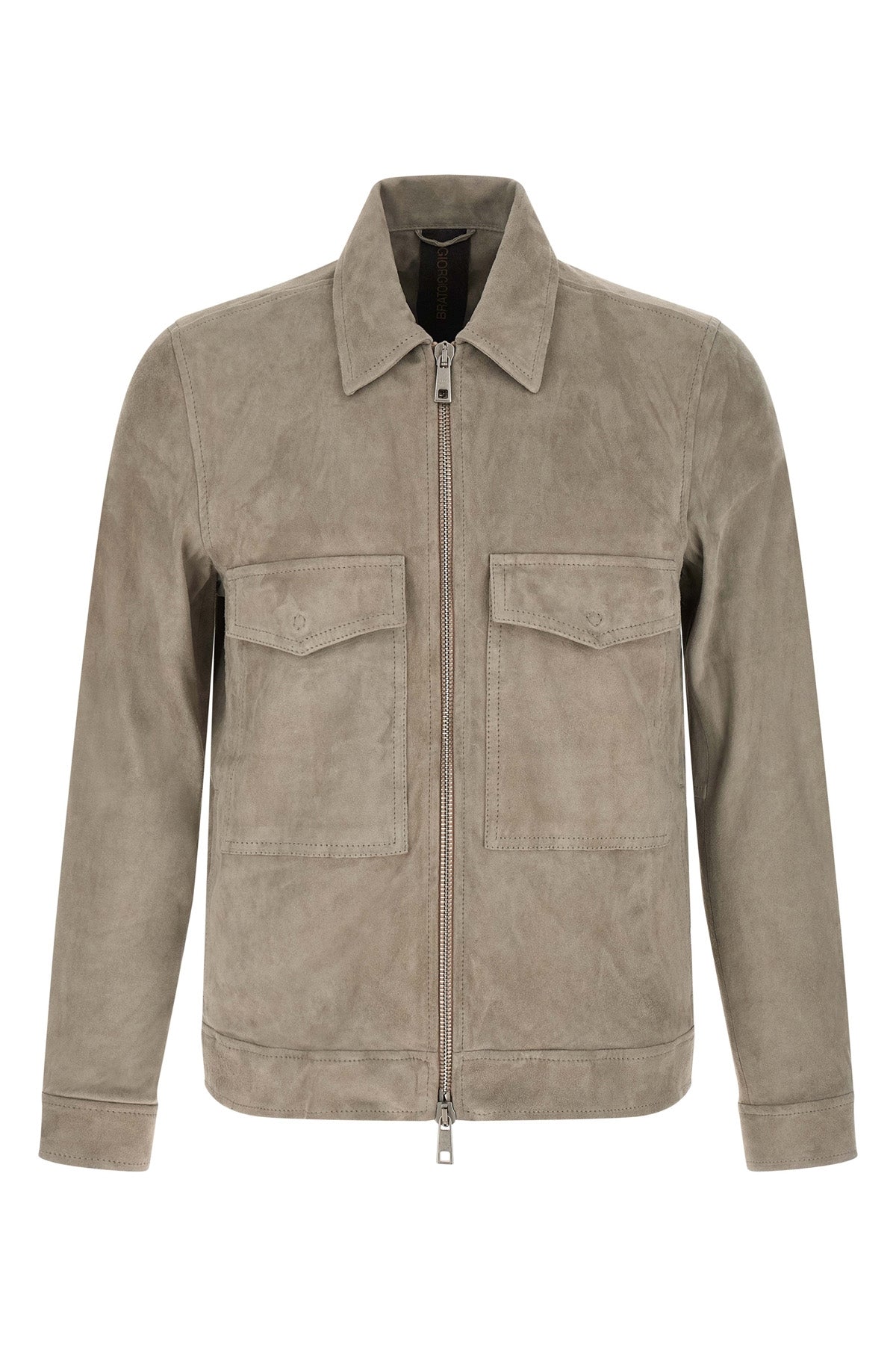 stretch velour suede jacket