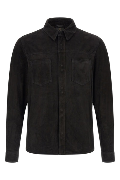 suede shirt gloves