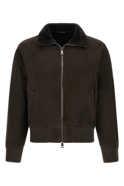 the giorgio brato lambskin bomber jacket