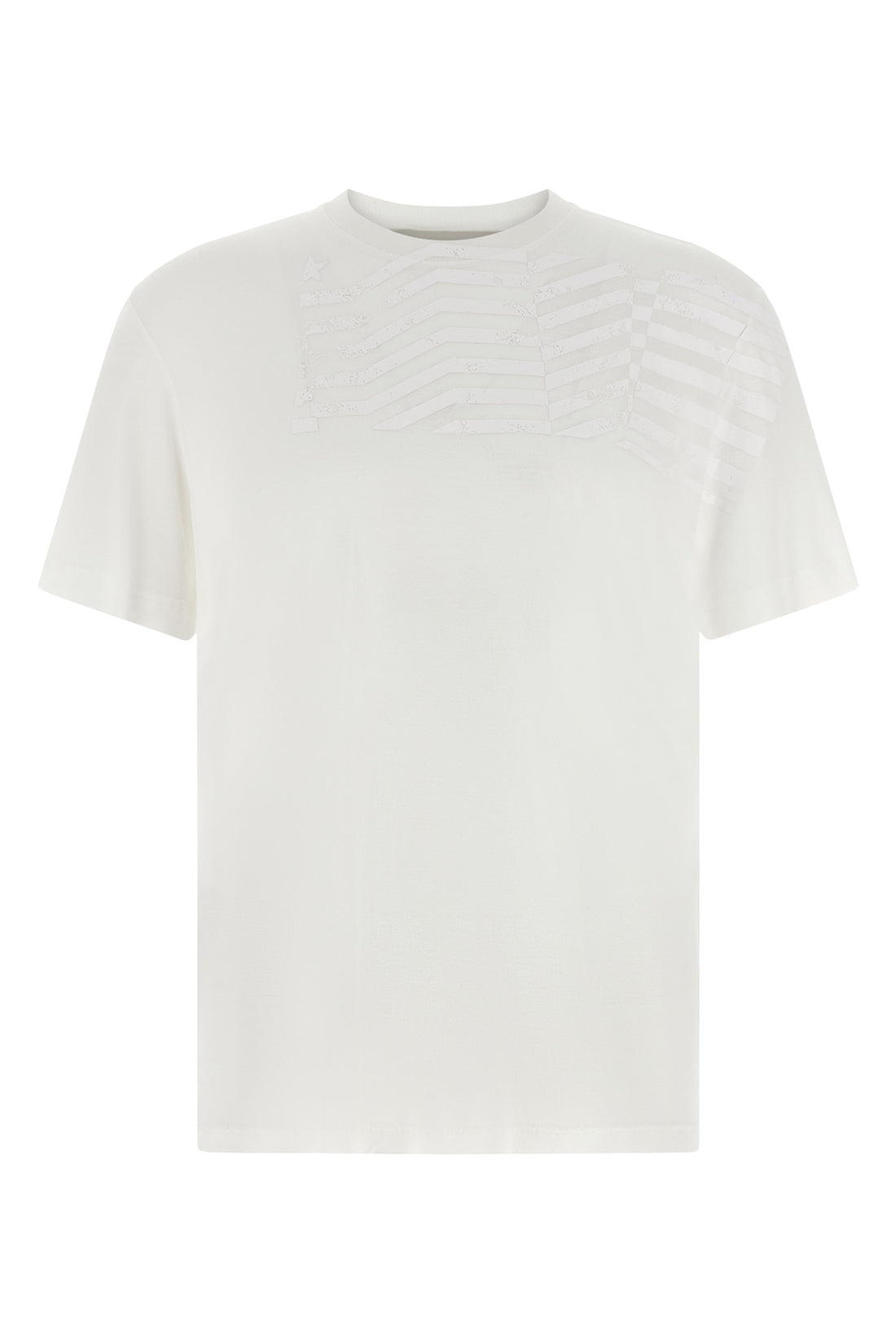 GOLDEN GOOSE M journey t-shirt in light flamed tencel jersey