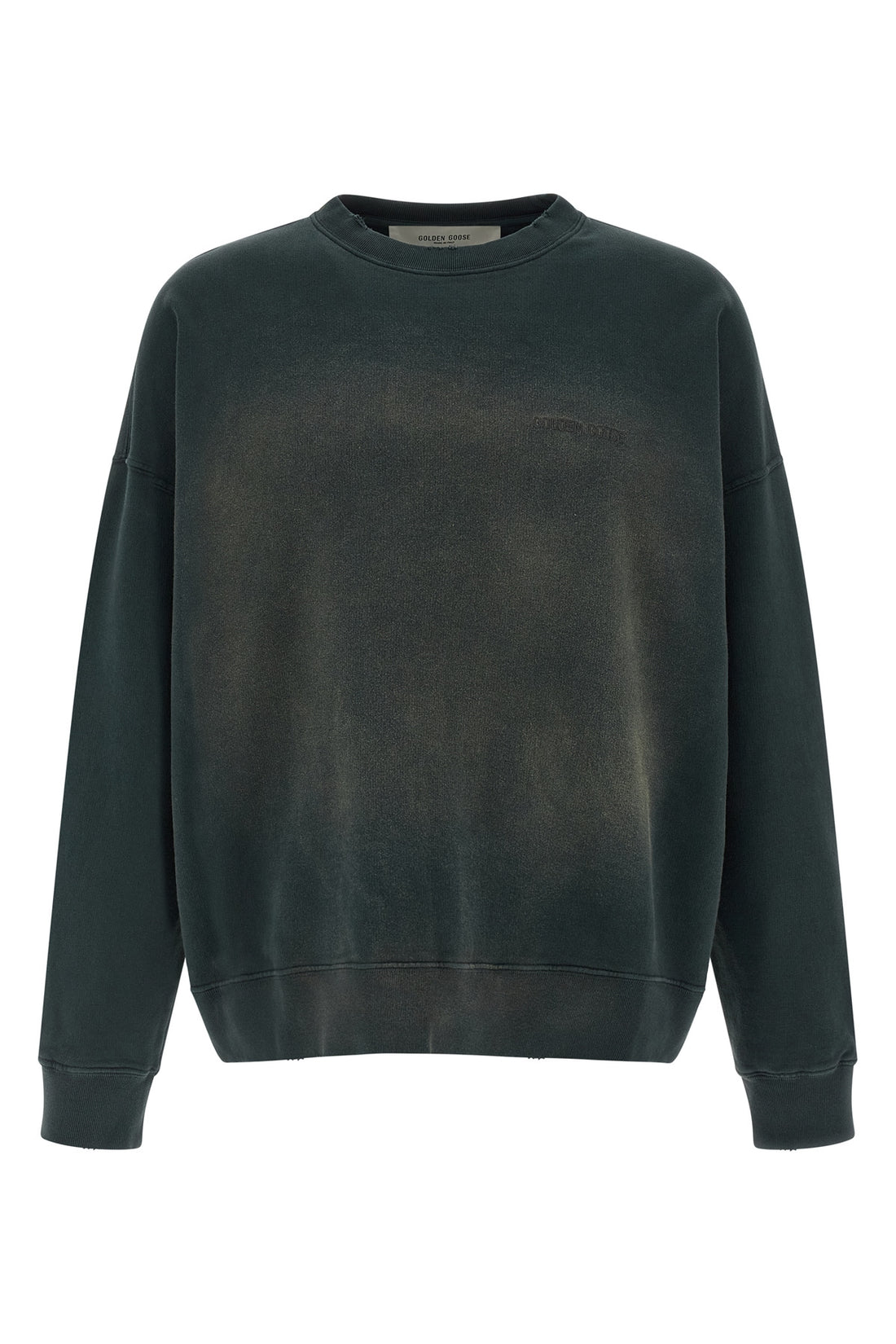 GOLDEN GOOSE L martin dyed and used brushed cotton sweatshirt