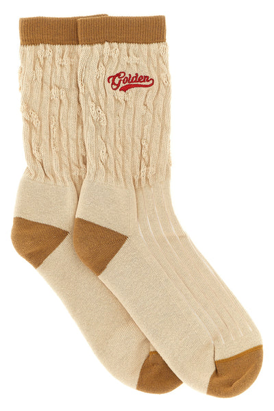 golden goose socks are distinguished by a construction in fine stretch cotton ya