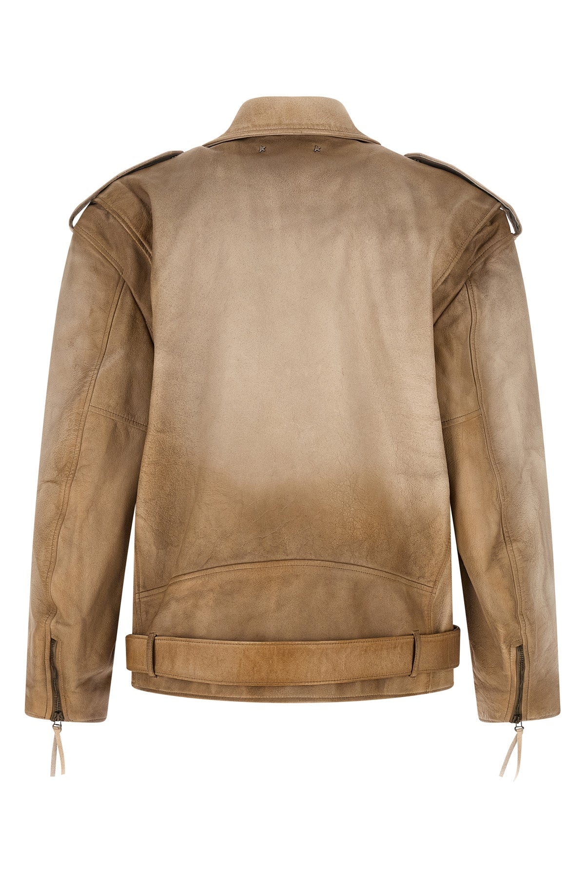 phoebe biker jacket in vintage leather