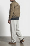 journey lived-in effect satin bomber jacket