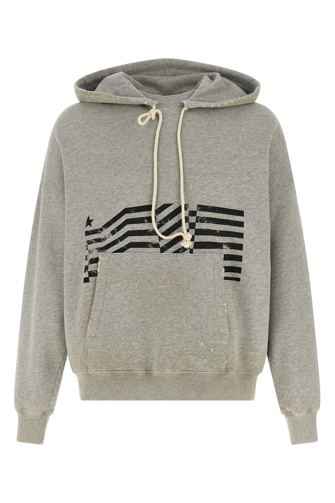 GOLDEN GOOSE L journey mélange gauze cotton hoodie