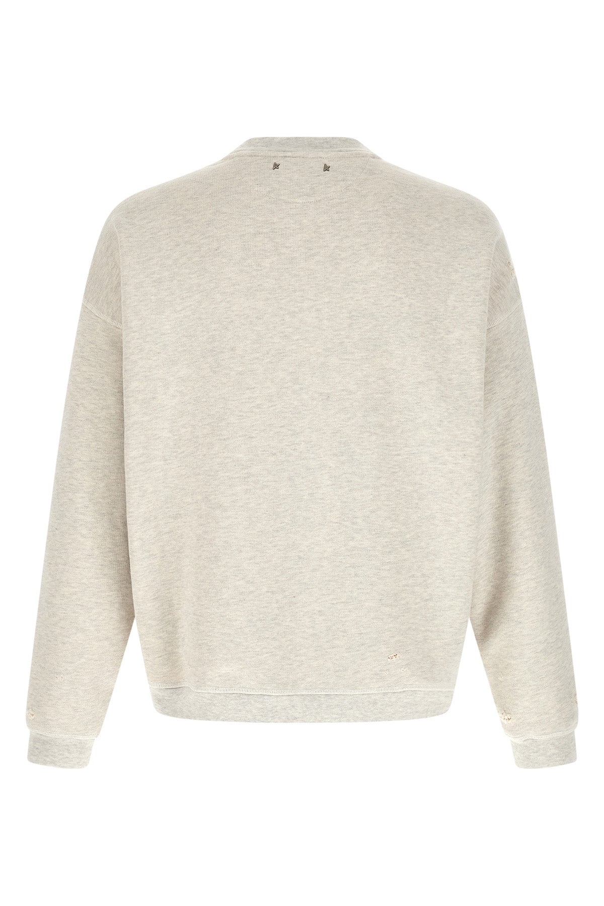 gauze mélange used-effect cotton sweatshirt