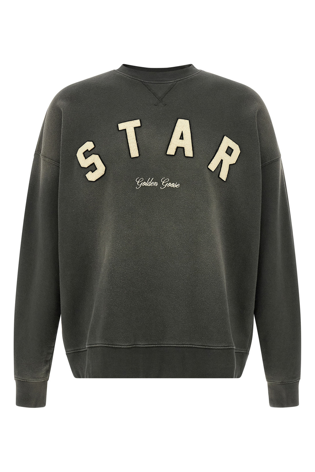 GOLDEN GOOSE S gauze mélange cotton sweatshirt