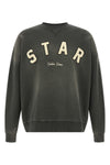 gauze mélange cotton sweatshirt