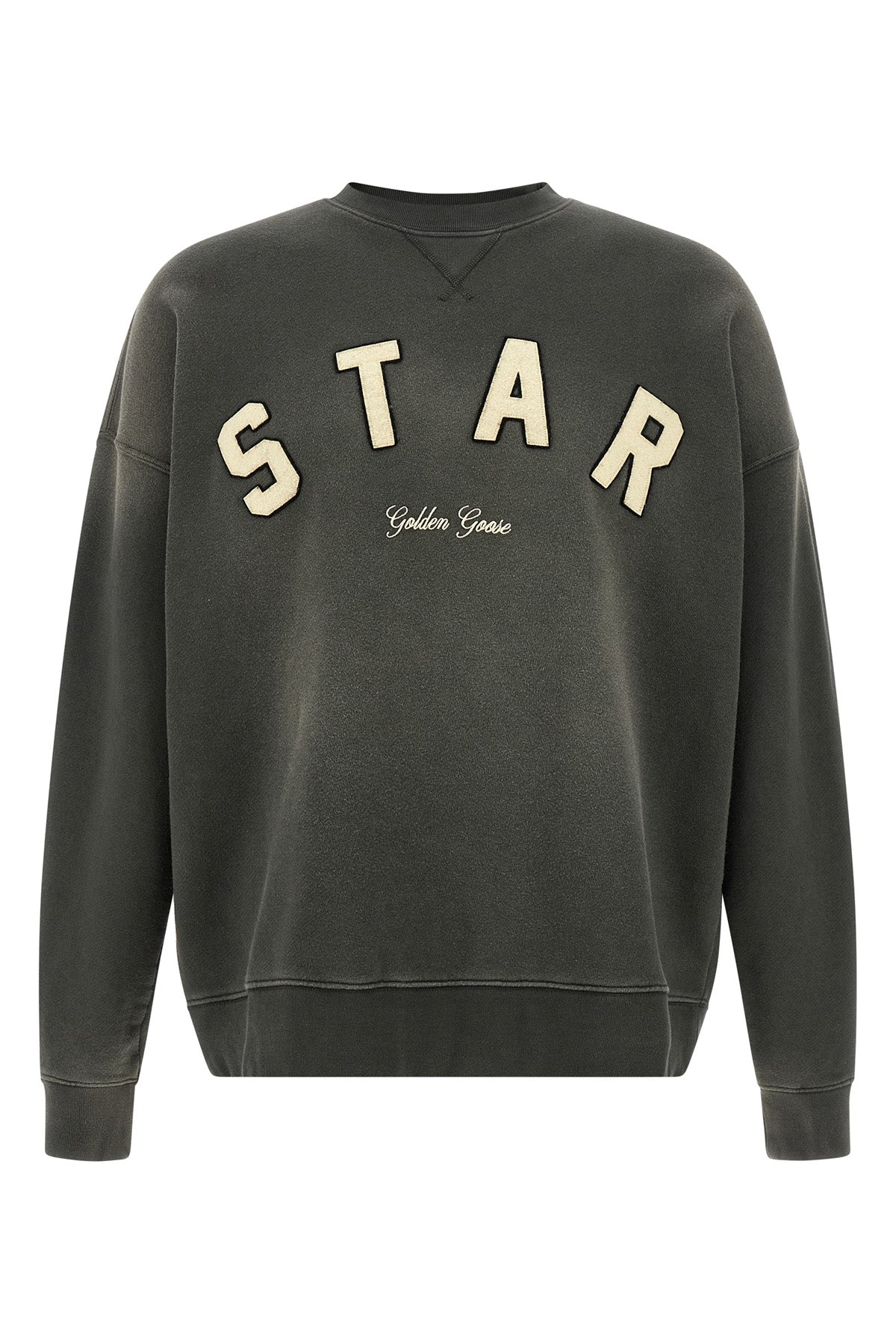 gauze mélange cotton sweatshirt