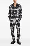 bandana-print silk pajama pants