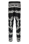 bandana-print silk pajama pants