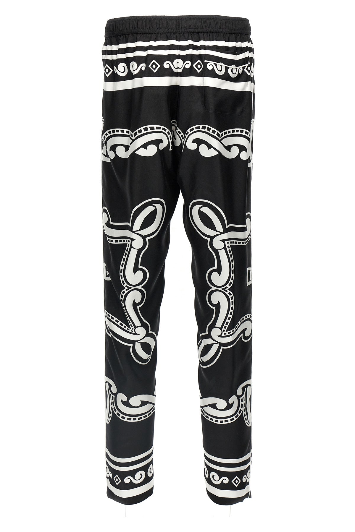 bandana-print silk pajama pants