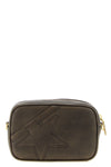 star mini clutch bag in distressed leather