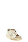 superstar used-effect leather sneakers
