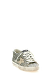 super star sneakers in all-over glitter fabric