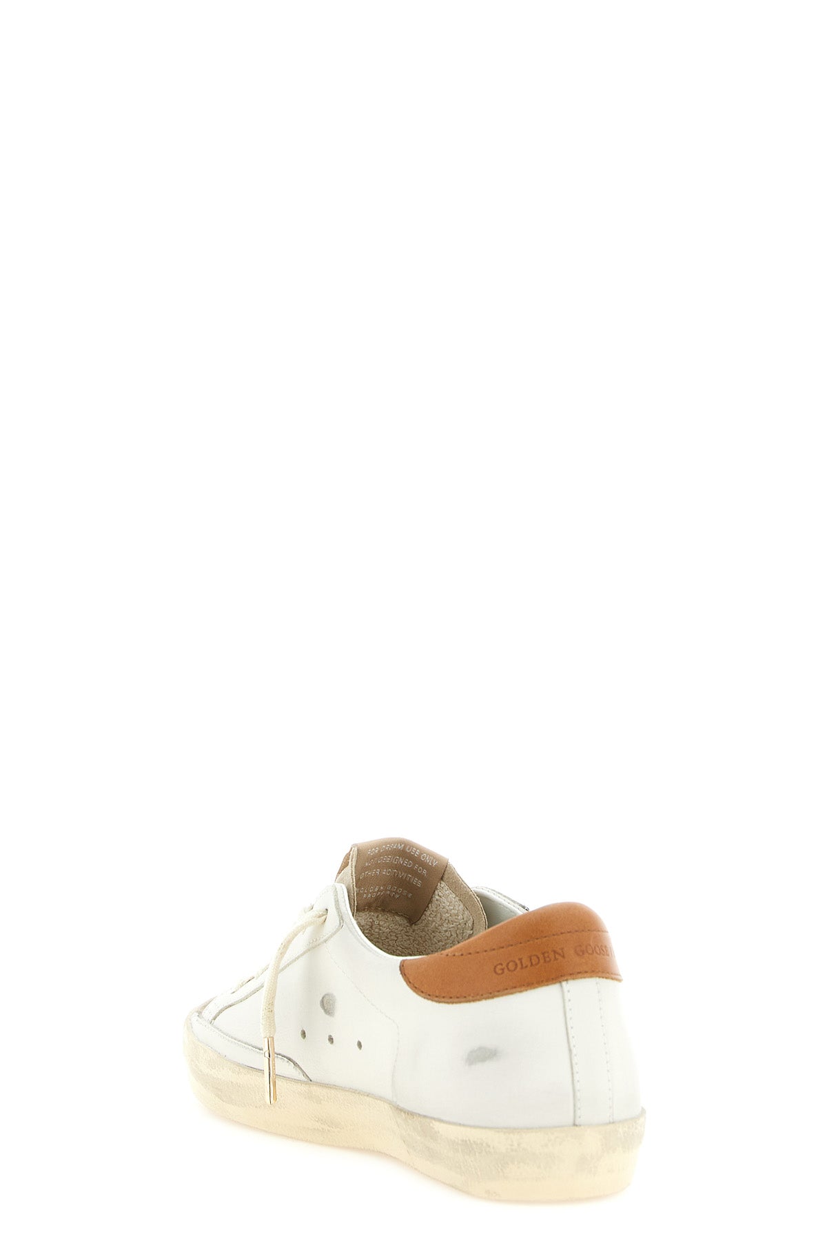 golden goose super-star sneakers stand out for an upper in fine white smooth l