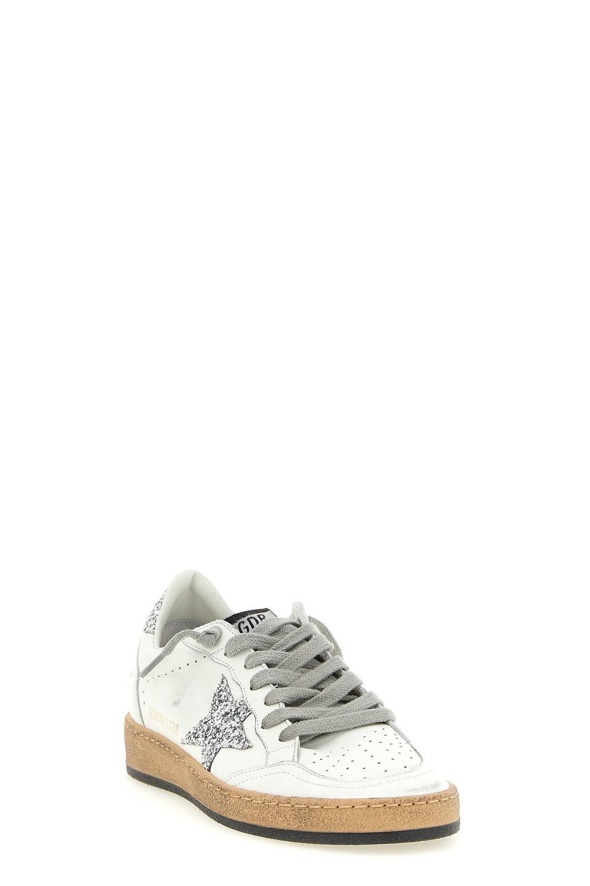 ball star sneakers in used-effect leather