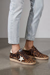 golden goose ball star sneakers feature a fine pony hair upper