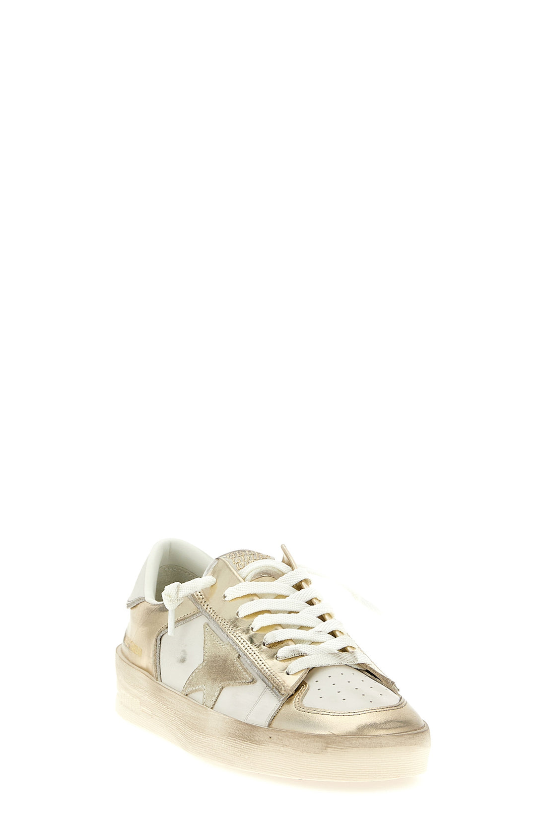 GOLDEN GOOSE 35 stardan sneakers in smooth leather and laminated leather