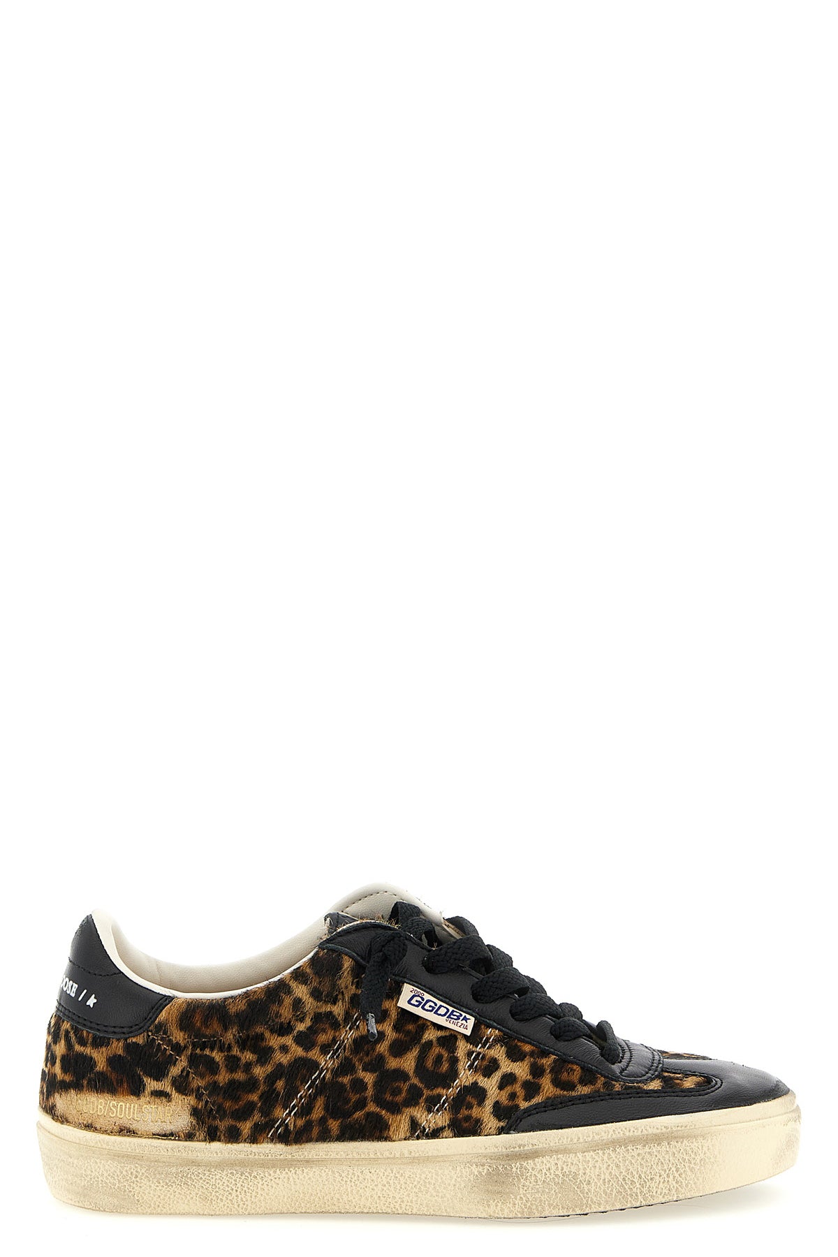 soul star sneakers in animal print pony hair