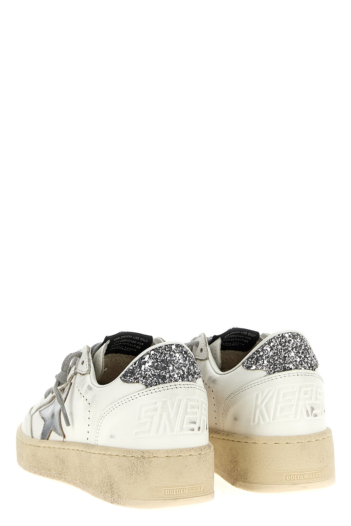 ball star 2 used-effect leather sneakers