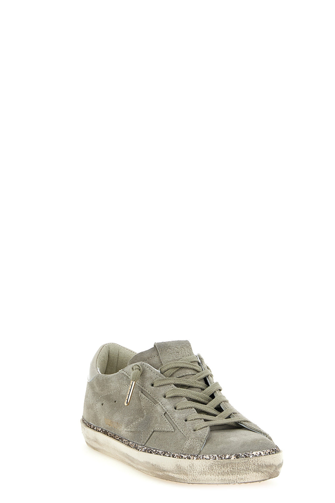 GOLDEN GOOSE 36 superstar used-effect suede sneakers