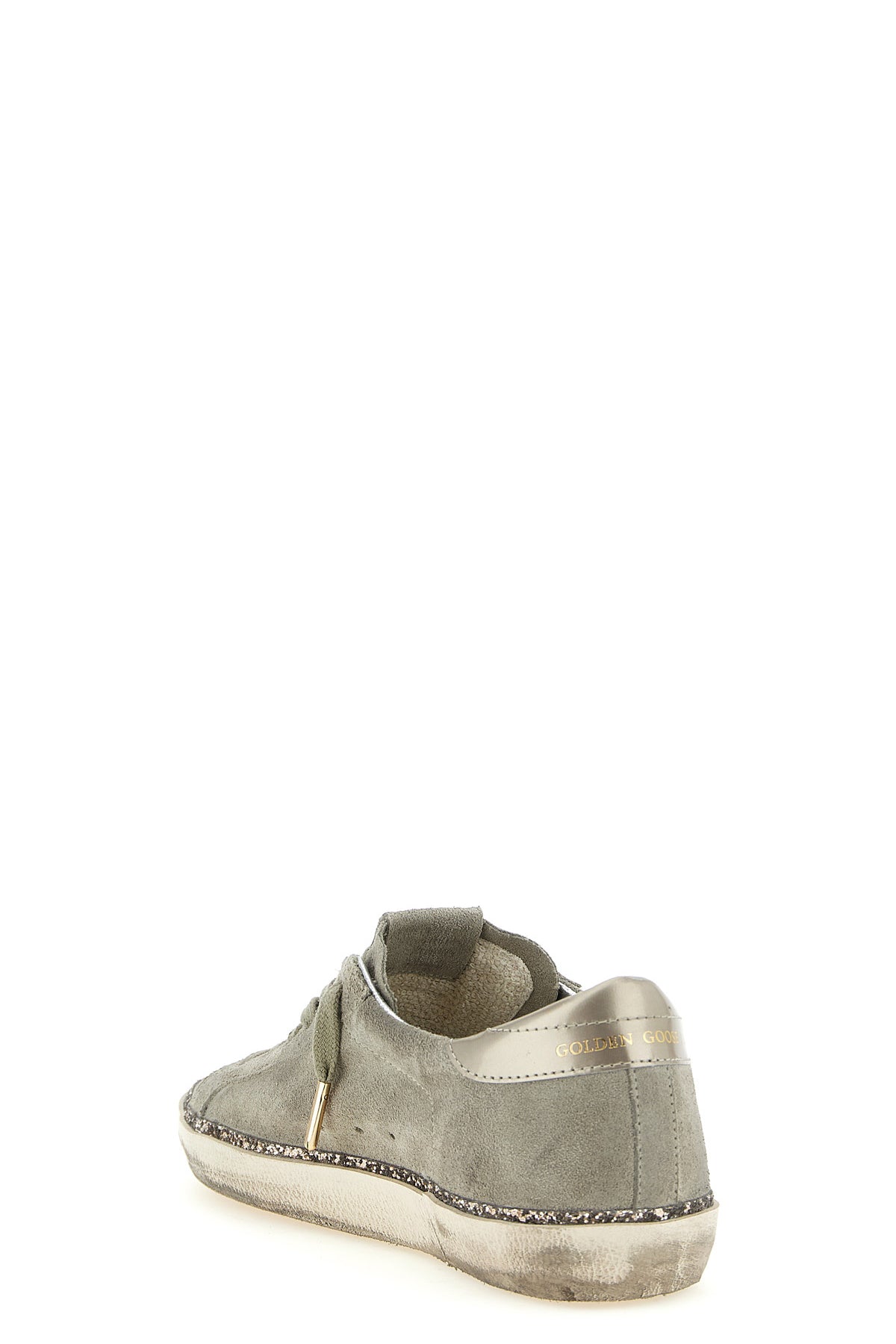 superstar used-effect suede sneakers
