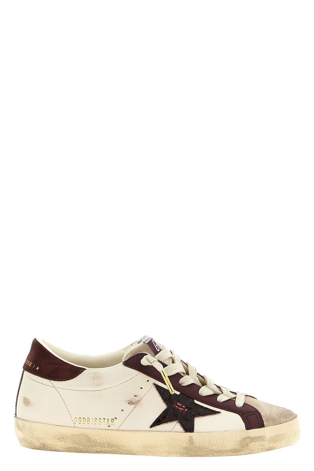 GOLDEN GOOSE 37 the golden goose super-star sneakers features a low-top silhouette structured