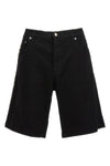 stretch denim bermuda shorts