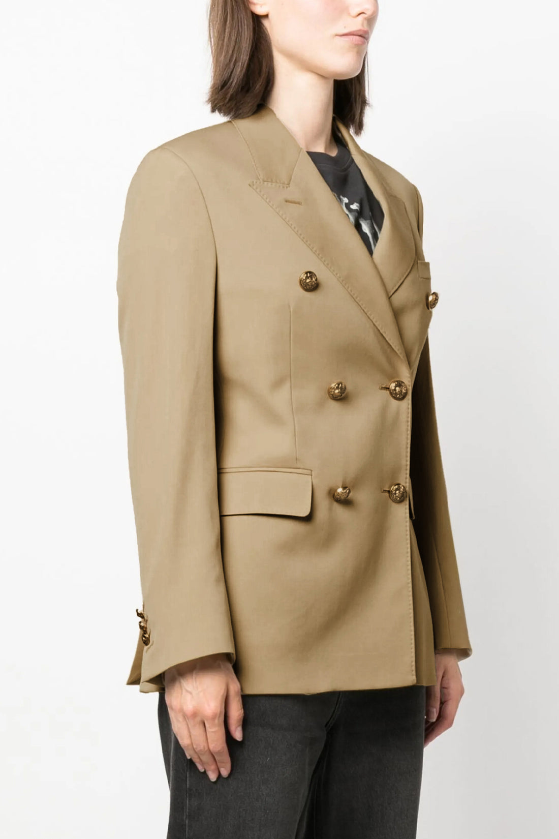 GOLDEN GOOSE 42 double-breasted wool blazer