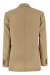 double-breasted wool blazer