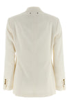 diva double-breasted blazer in light virgin wool blend