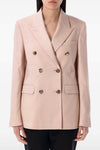 diva double-breasted wool blazer