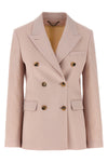 diva double-breasted wool blazer