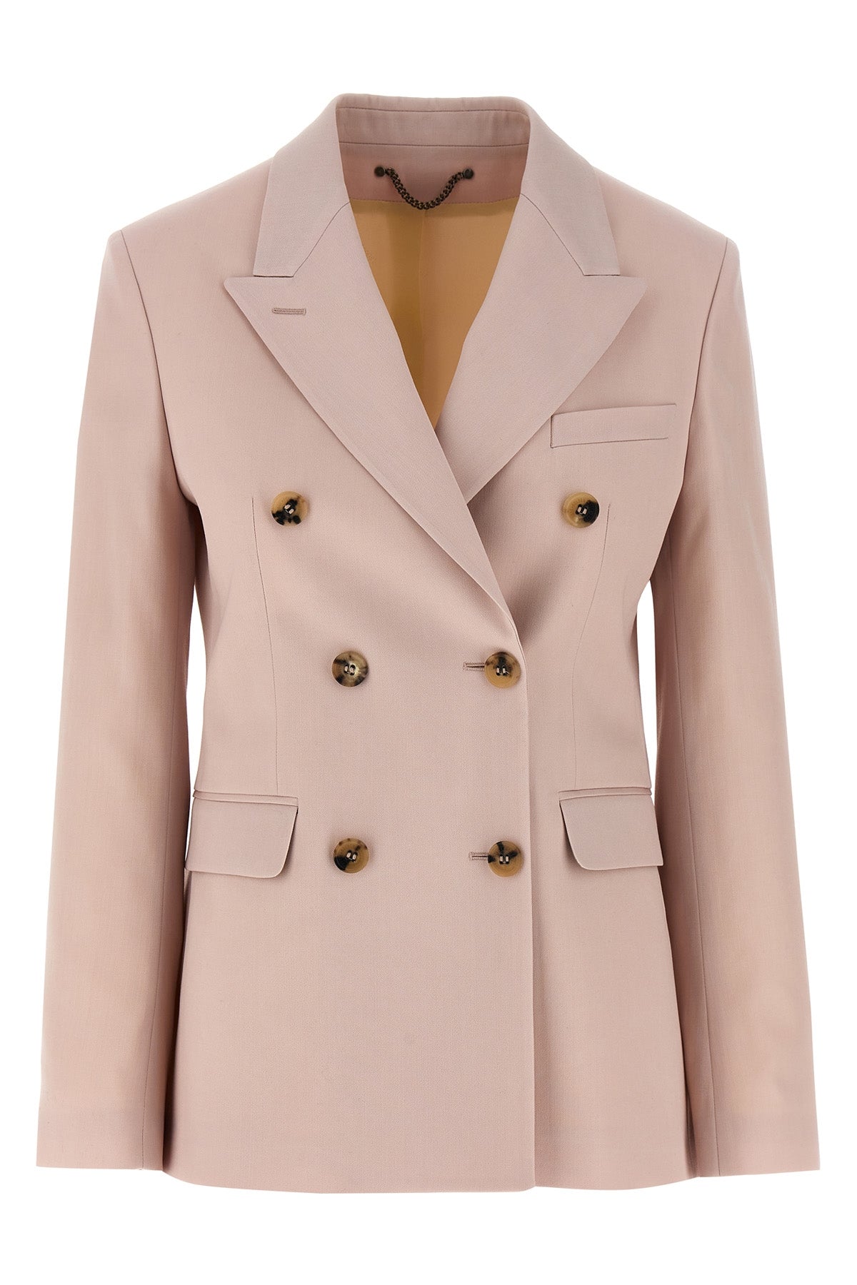 diva double-breasted wool blazer
