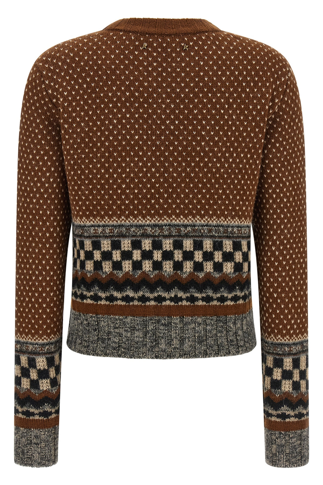 GOLDEN GOOSE L the golden goose journey cropped knit defines a new interpretation of knitwear t