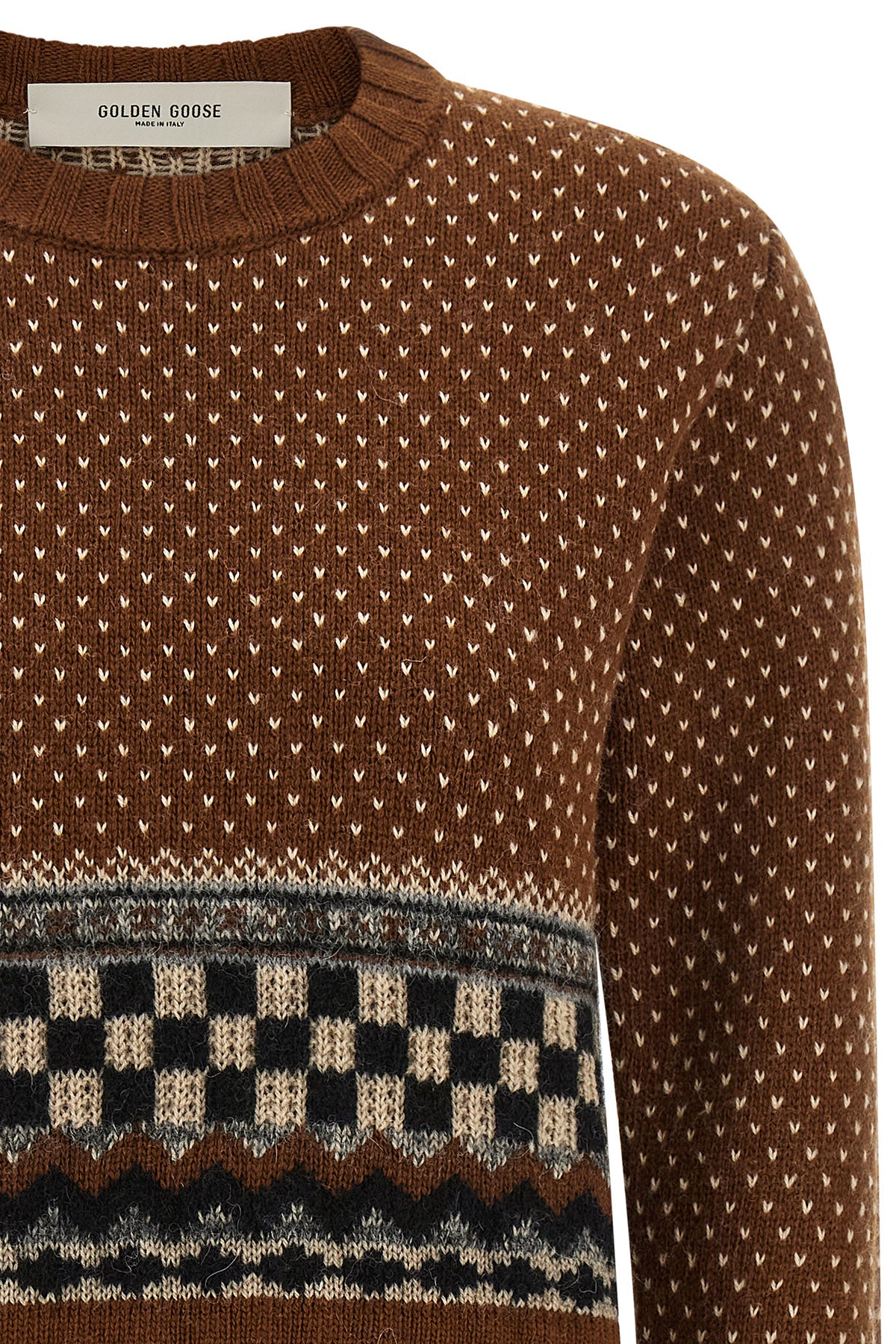 the golden goose journey cropped knit defines a new interpretation of knitwear t