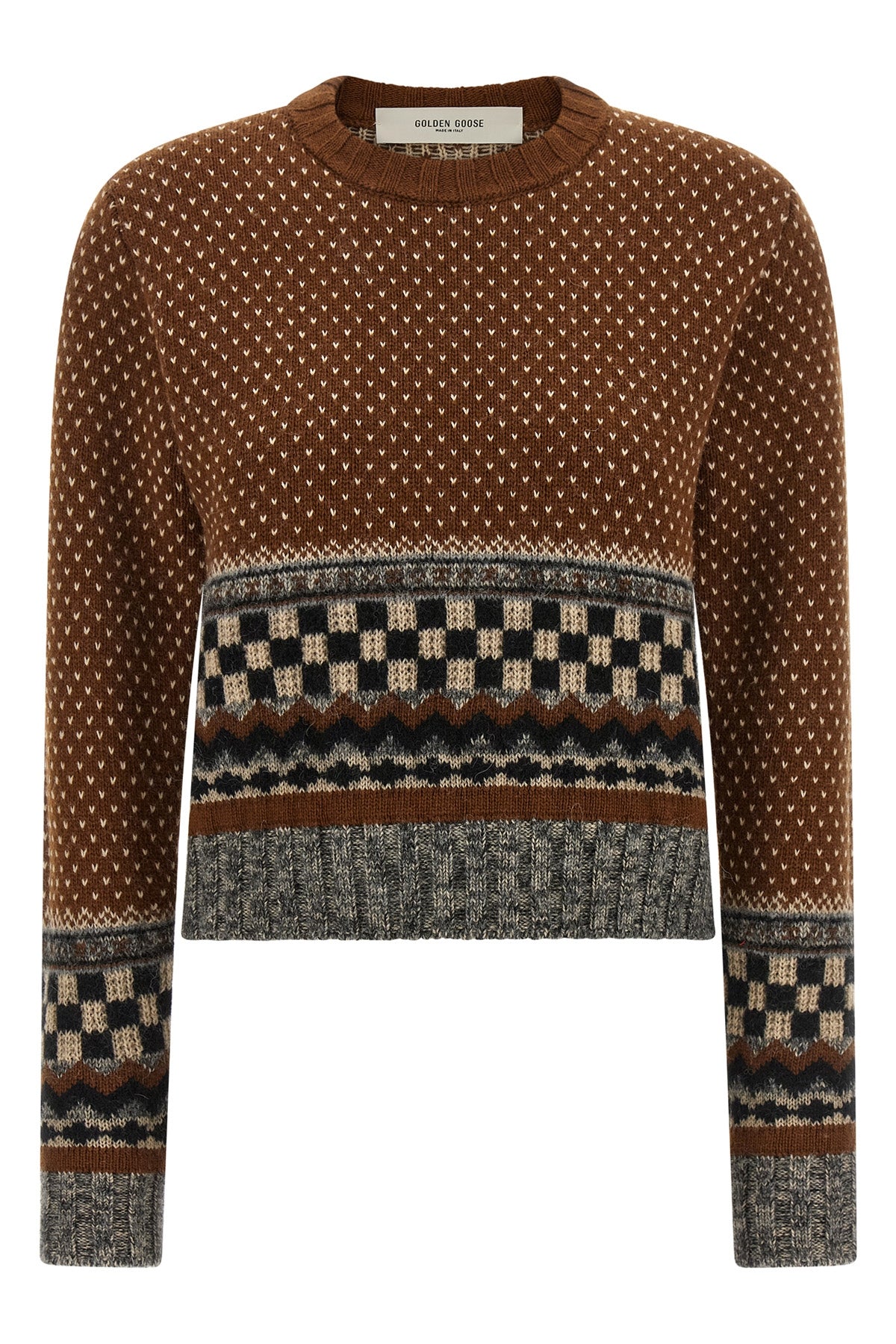 the golden goose journey cropped knit defines a new interpretation of knitwear t