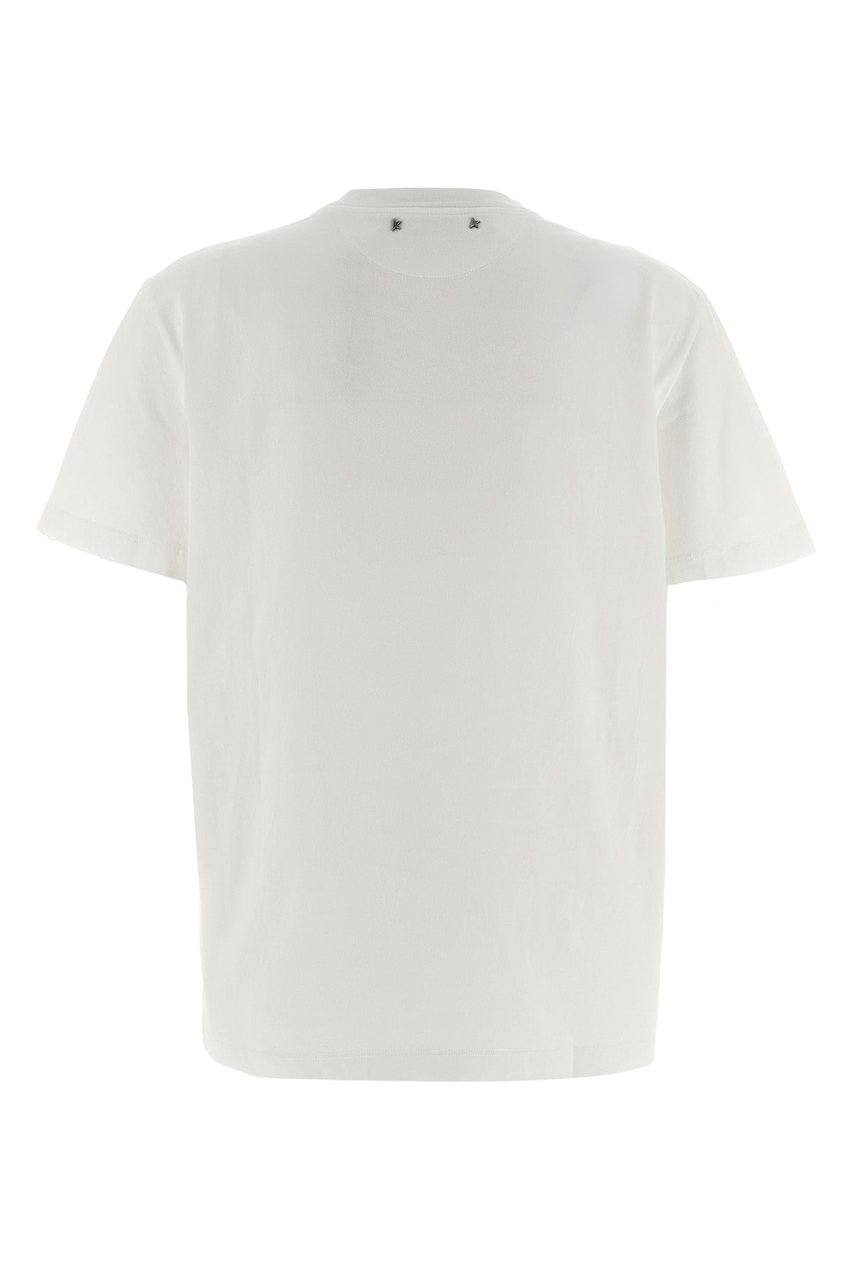 used-effect cotton crew neck t-shirt