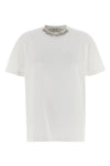 used-effect cotton crew neck t-shirt