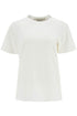 vintage white cotton t-shirt with rhinestone embroidery