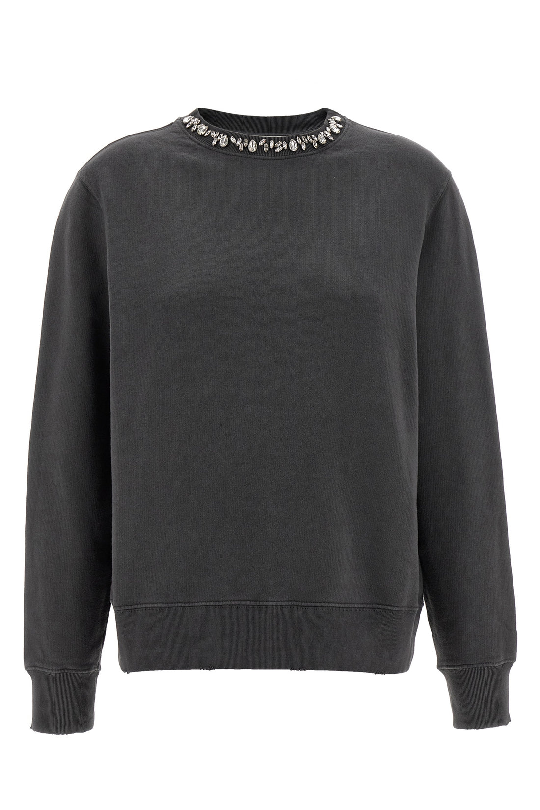 GOLDEN GOOSE L athena sweatshirt in used-effect brushed cotton