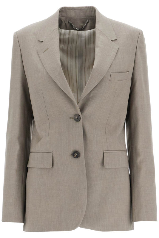 tailored wool fresco jacket for