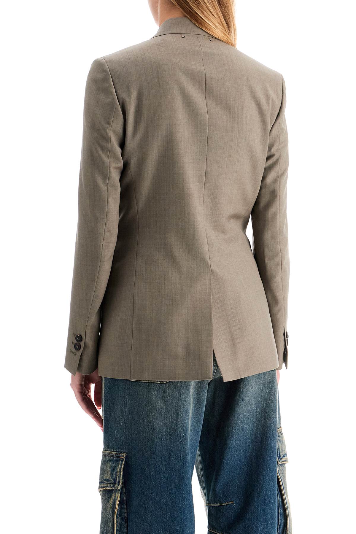 tailored wool fresco jacket for