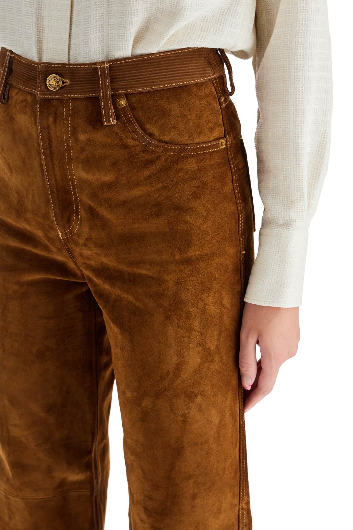 suede leather pants for men