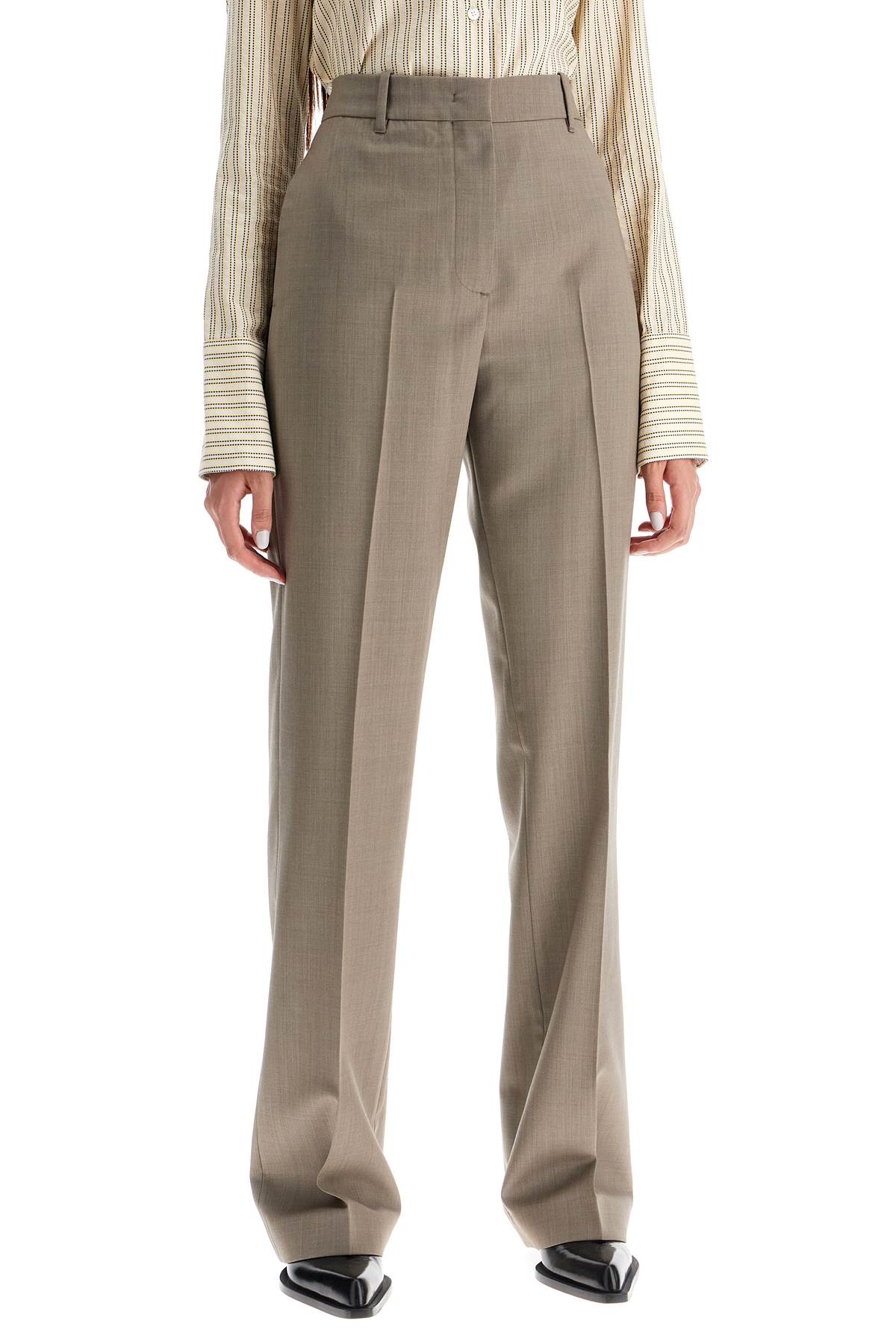 lightweight tailored wool trousers