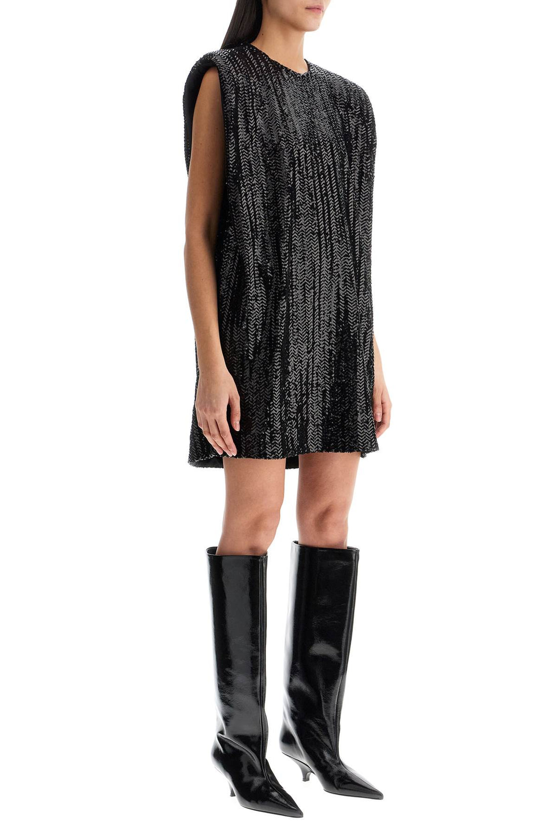 sequin mini dress.