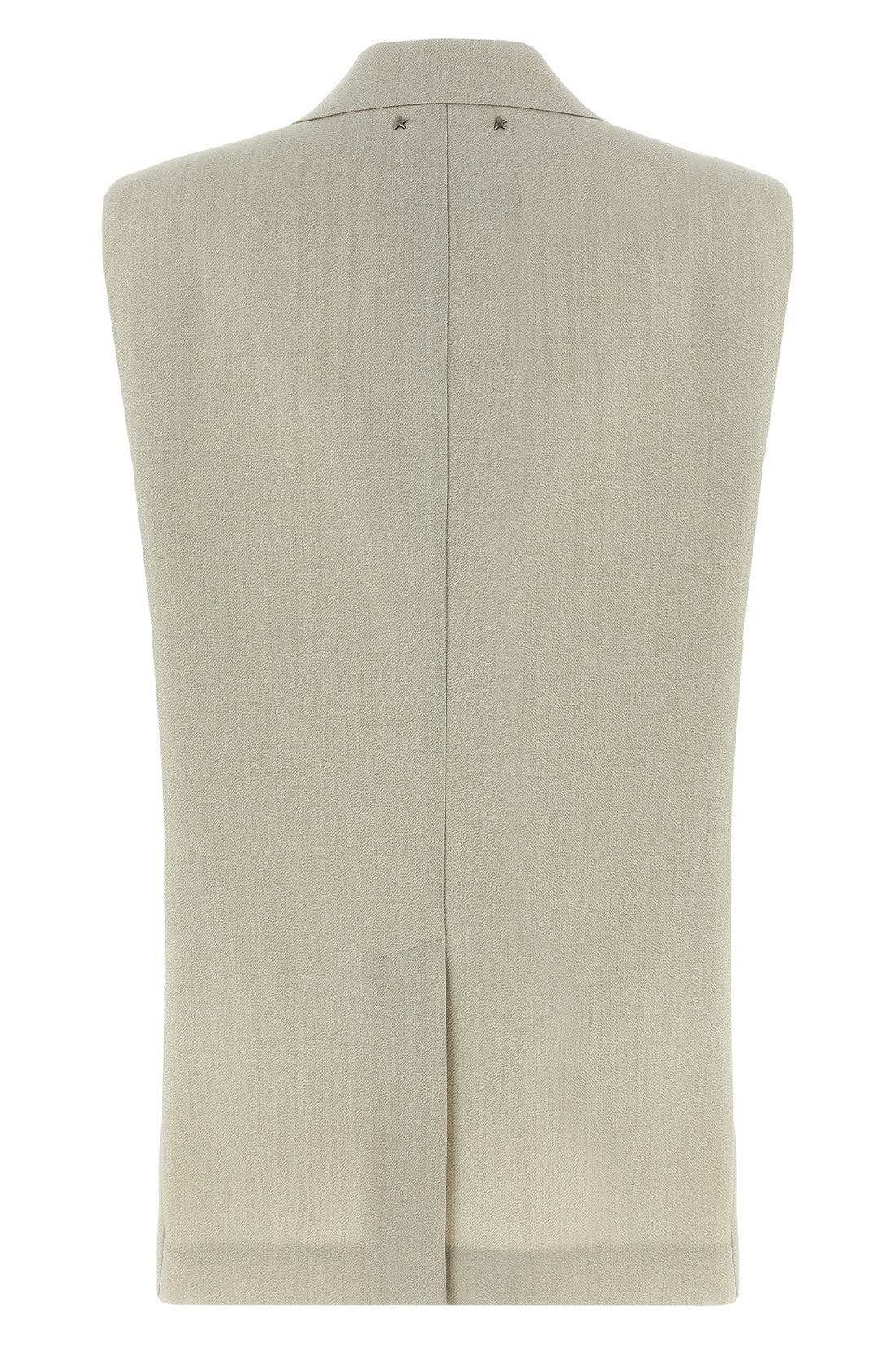 GOLDEN GOOSE 40 nicole single-breasted vest in wool and cotton blend