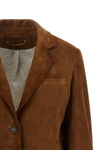 robyn waxed suede jacket
