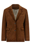 robyn waxed suede jacket